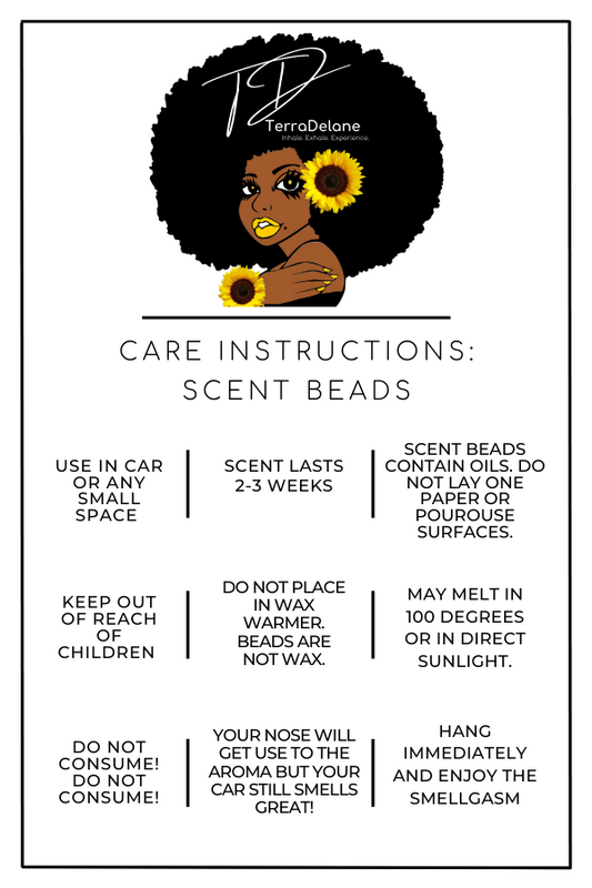 Scent Bead Care Instructions